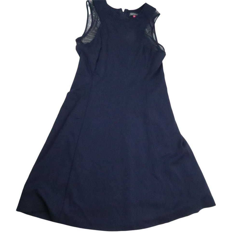 Vince Camuto Womens Dress Navy Blue Sleeveless round neck  Size 8